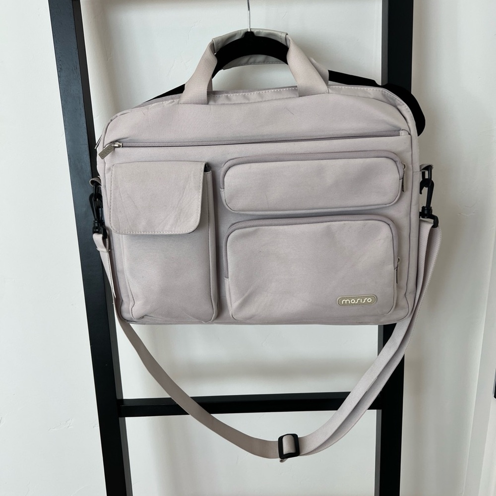 Women's Laptop Bag in Stone gray